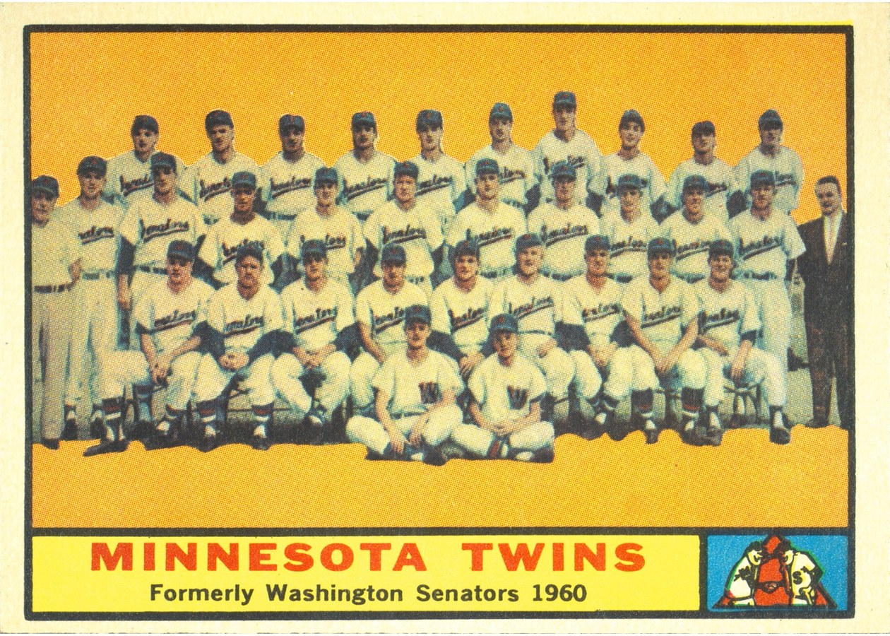 1961 Topps #542 Minnesota Twins Team
