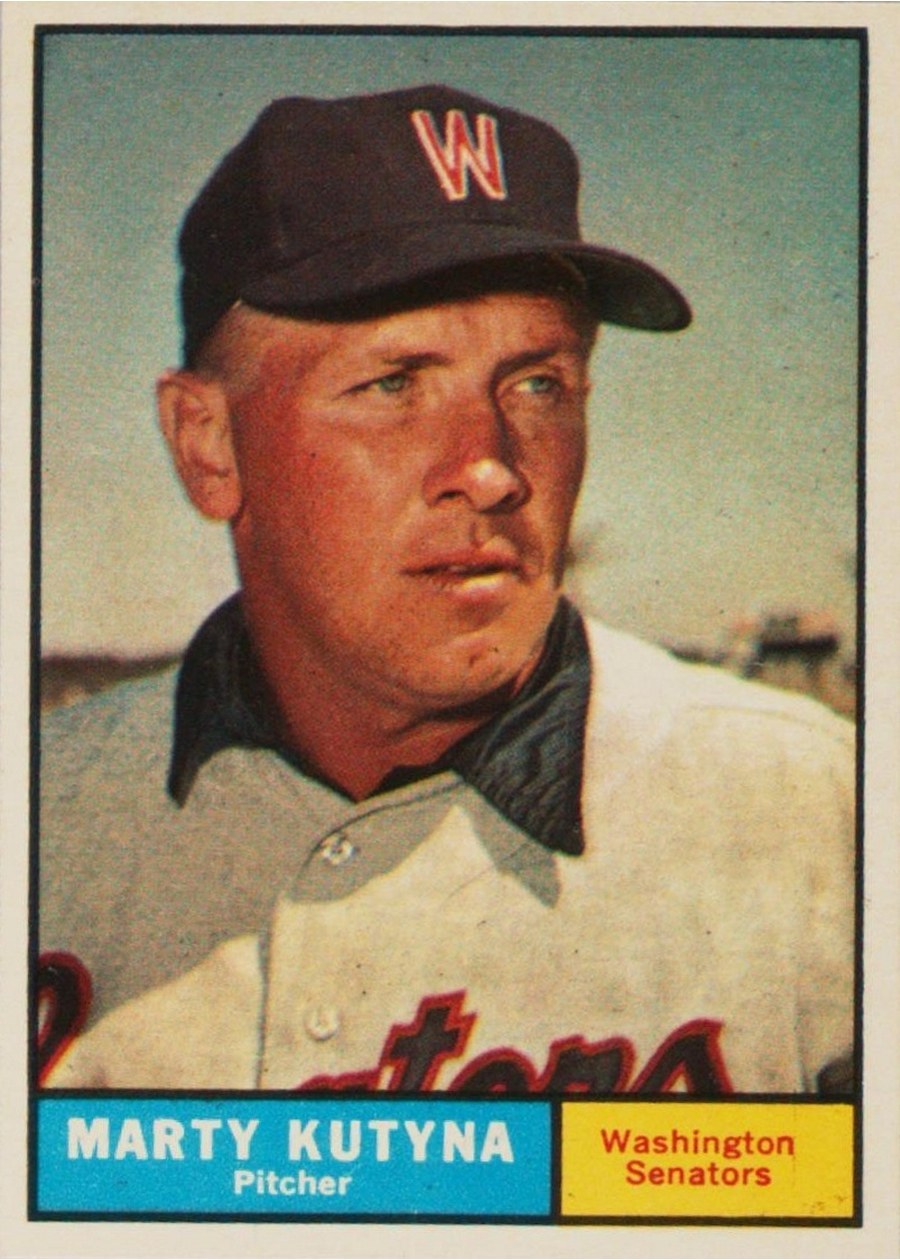 1961 Topps #546 Marty Kutyna, Washington Senators