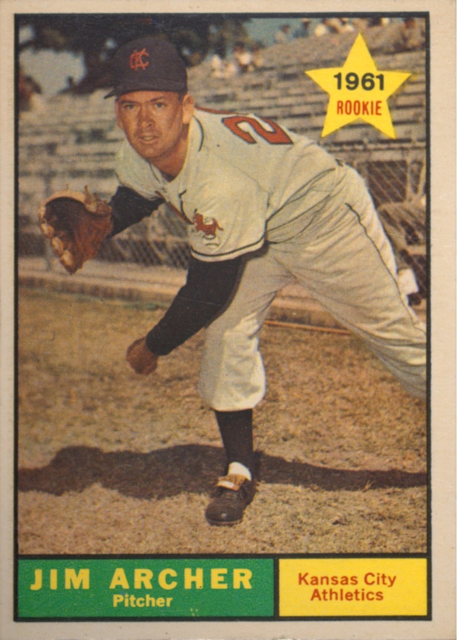 1961 Topps #552 Jim Archer, Kansas City Athletics
