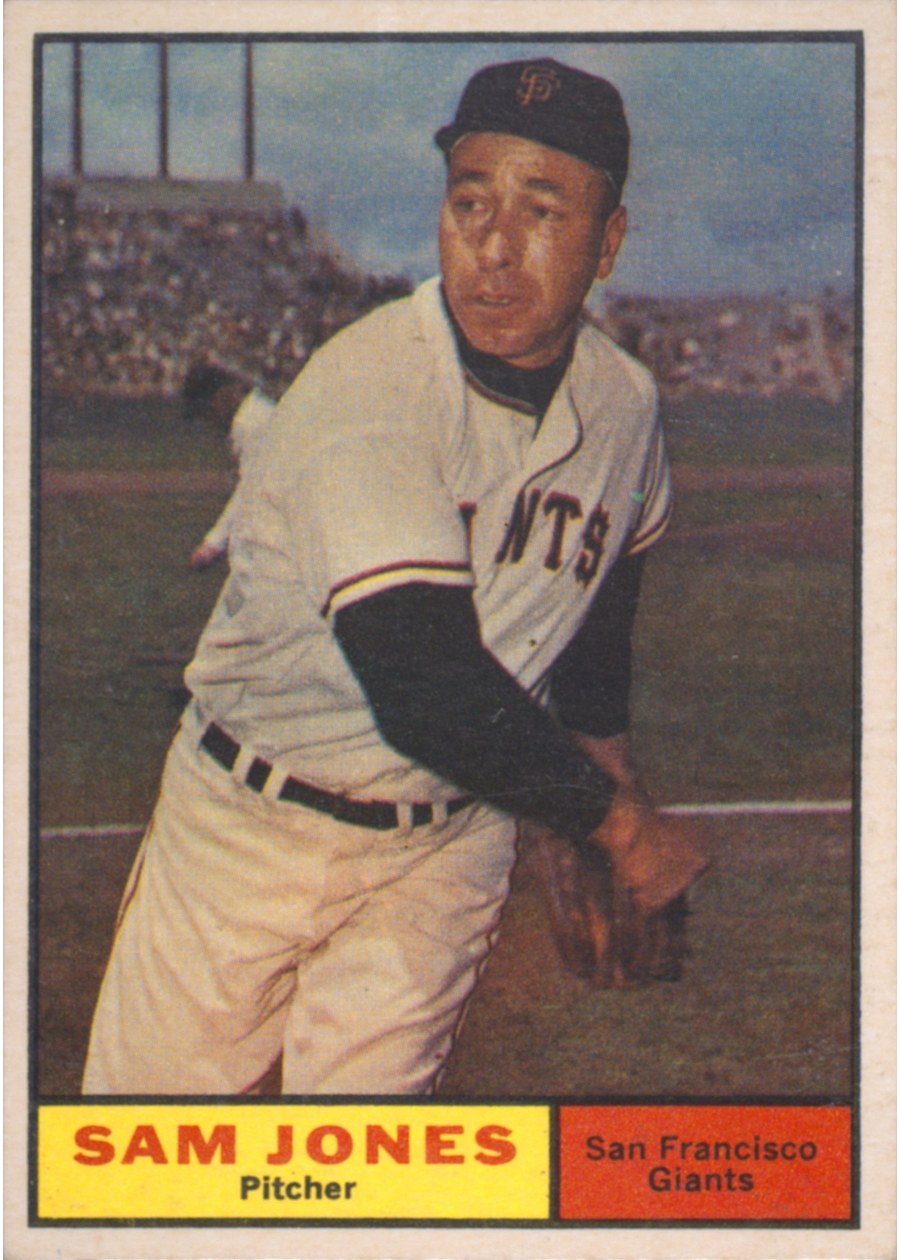 1961 Topps #555 Sam Jones, San Francisco Giants