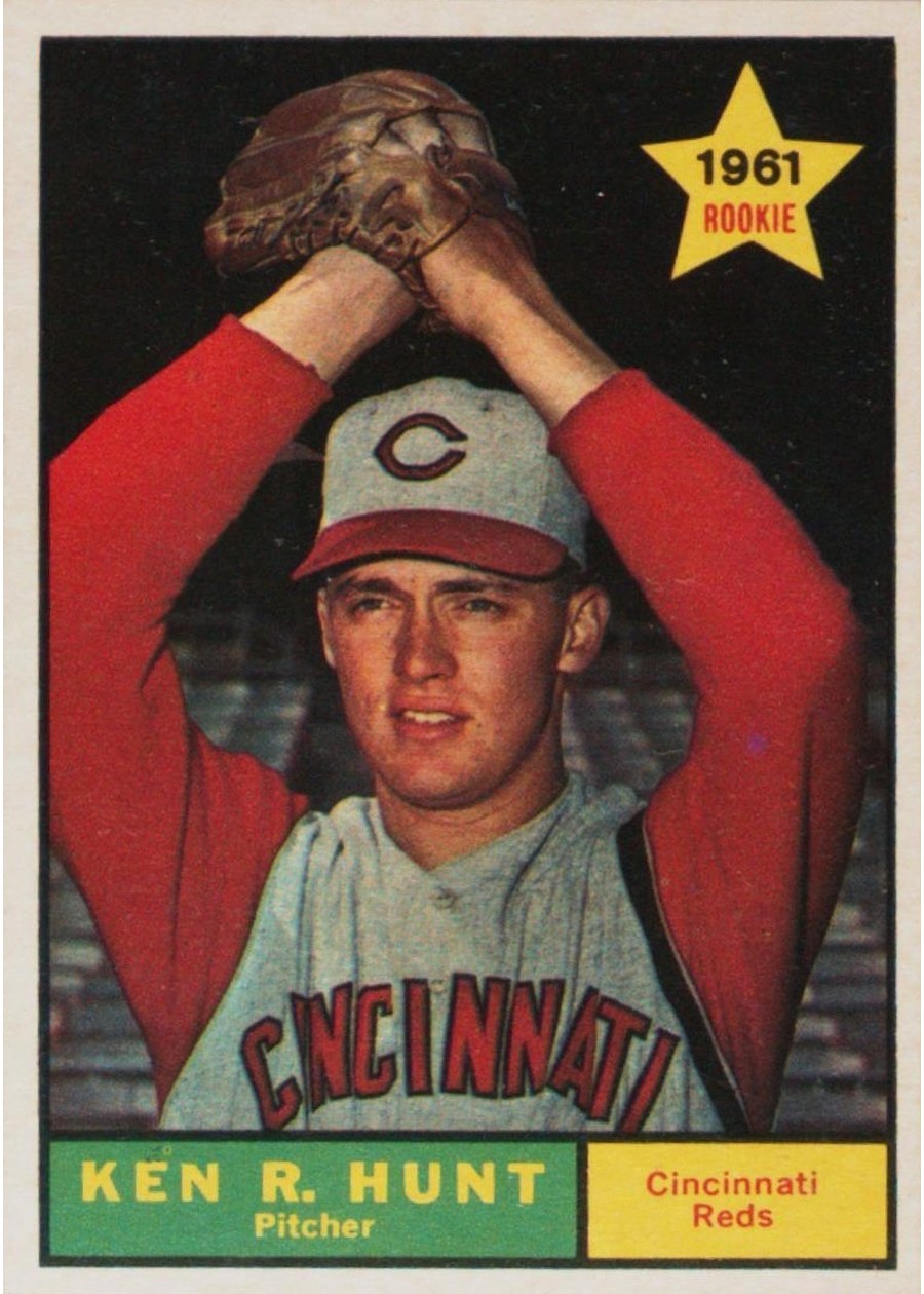 1961 Topps #556 Ken R. Hunt, Cincinnati Reds