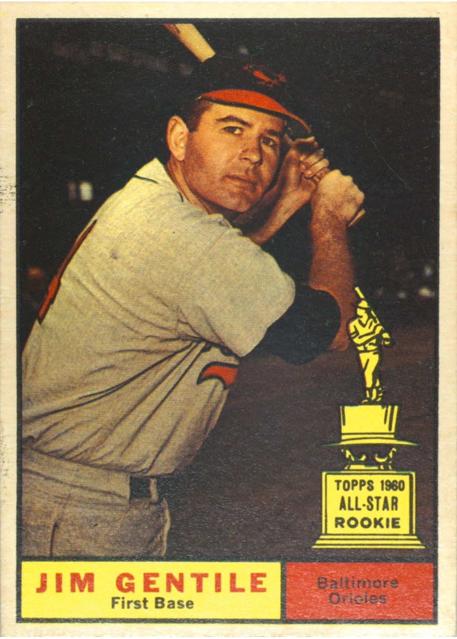 1961 Topps #559 Jim Gentile, Baltimore Orioles