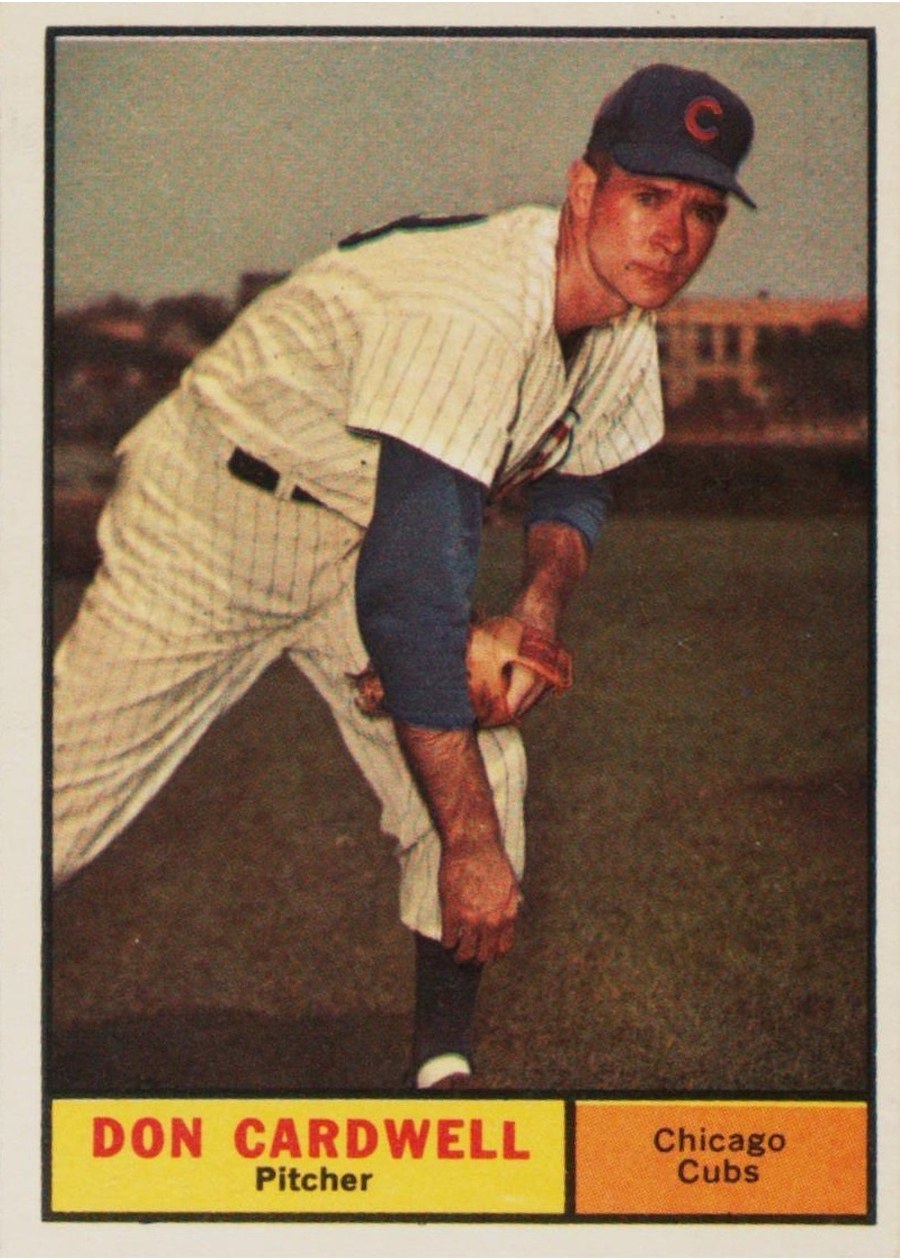 1961 Topps #564 Don Cardwell, Chicago Cubs