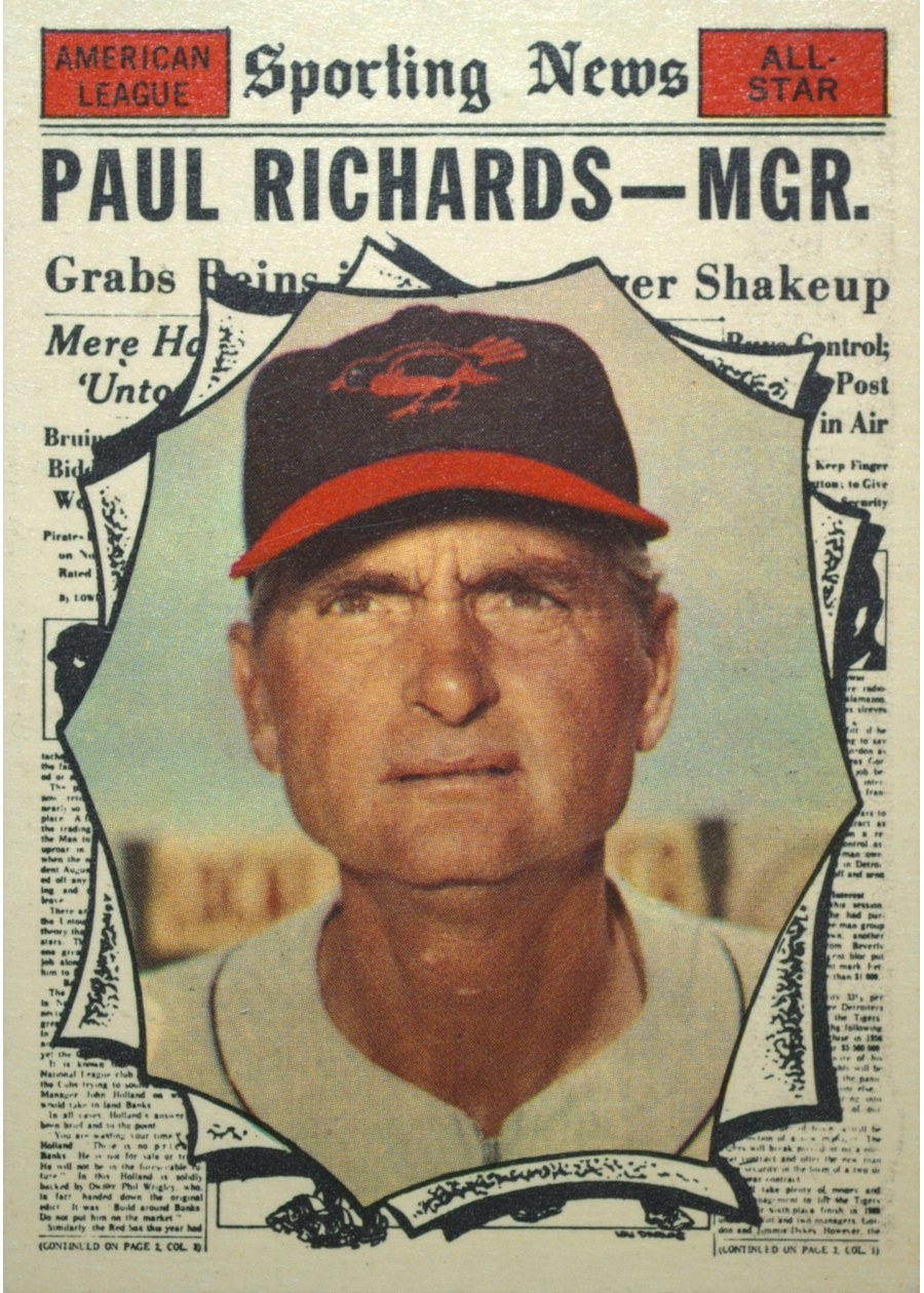 1961 Topps #566 Paul Richards, Baltimore Orioles