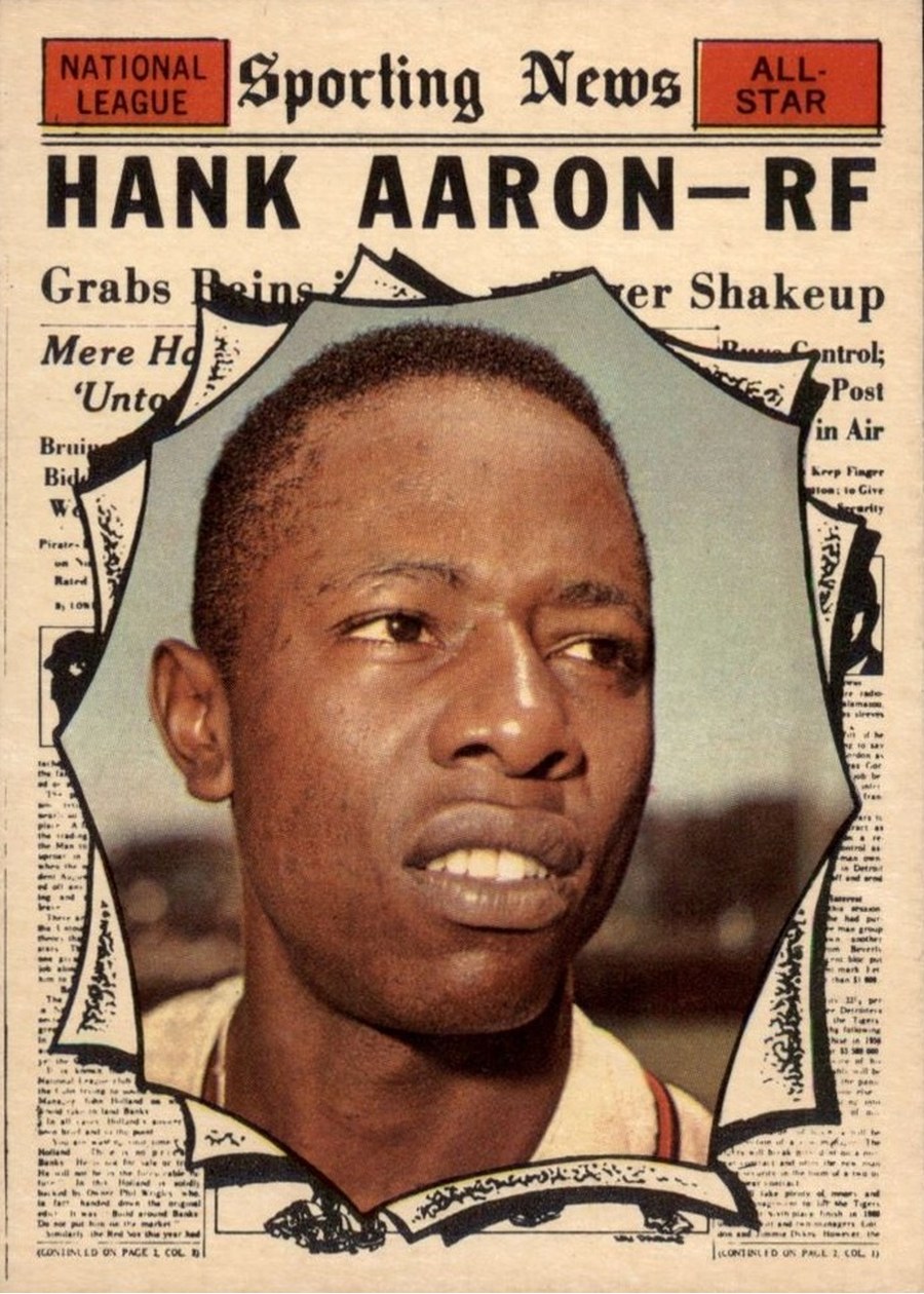 1961 Topps #577 Hank Aaron, Milwaukee Braves