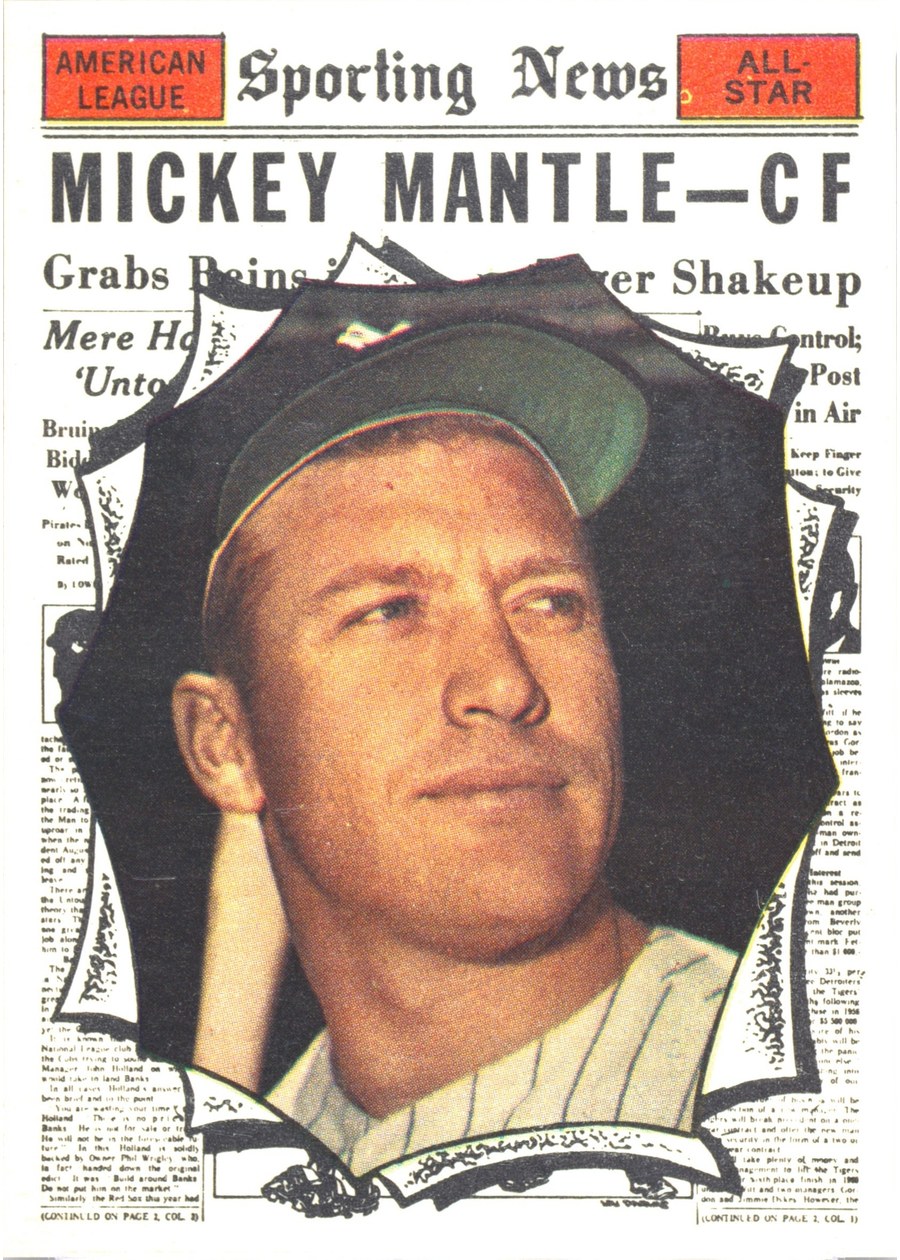 1961 Topps #578 Mickey Mantle, New York Yankees