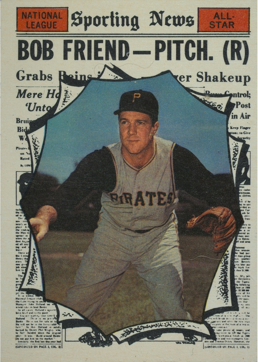 1961 Topps #585 Bob Friend, Pittsburgh Pirates