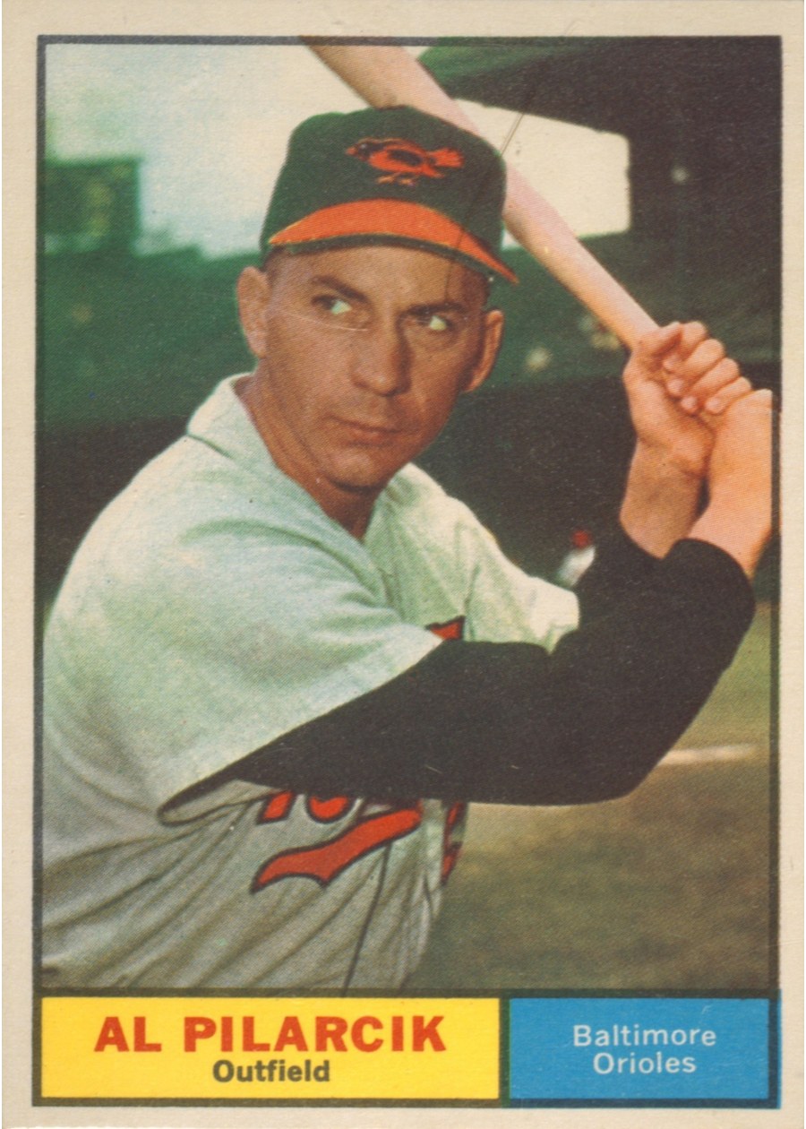 1961 Topps #62 Al Pilarcik, Baltimore Orioles