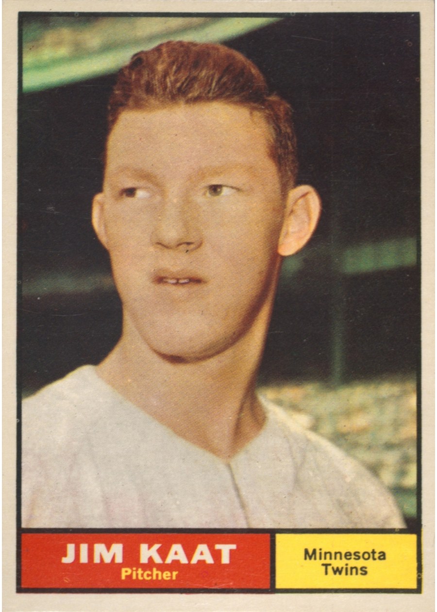 1961 Topps #63 Jim Kaat, Minnesota Twins