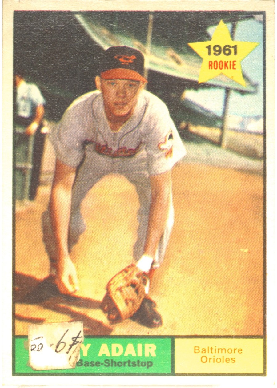 1961 Topps #71 Jerry Adair, Baltimore Orioles