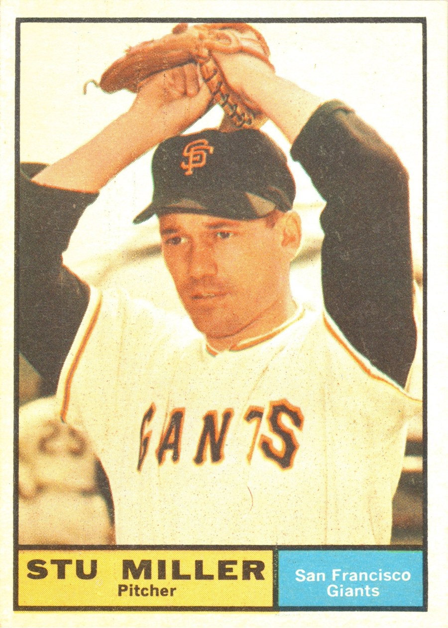 1961 Topps #72 Stu Miller, San Francisco Giants
