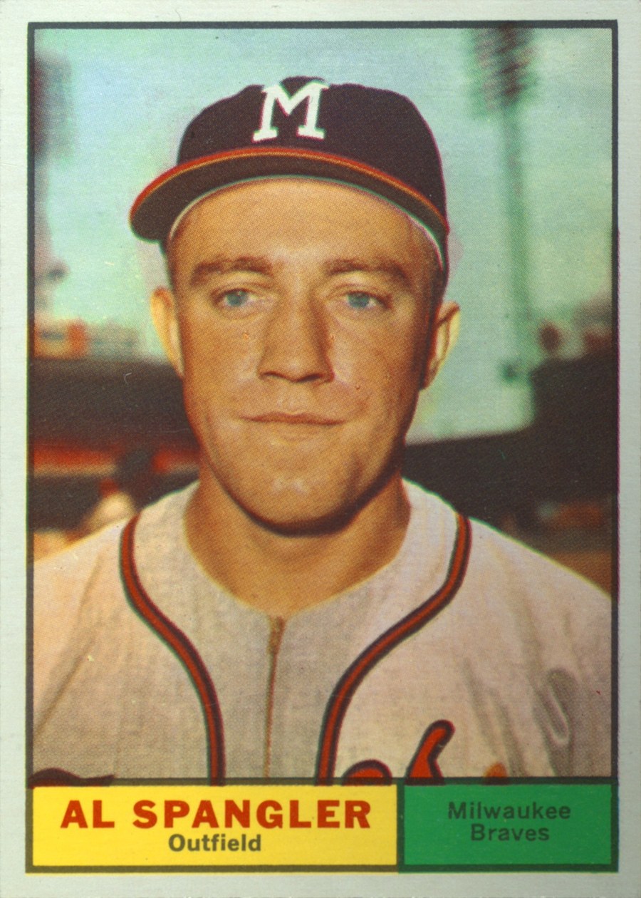 1961 Topps #73 Al Spangler, Milwaukee Braves