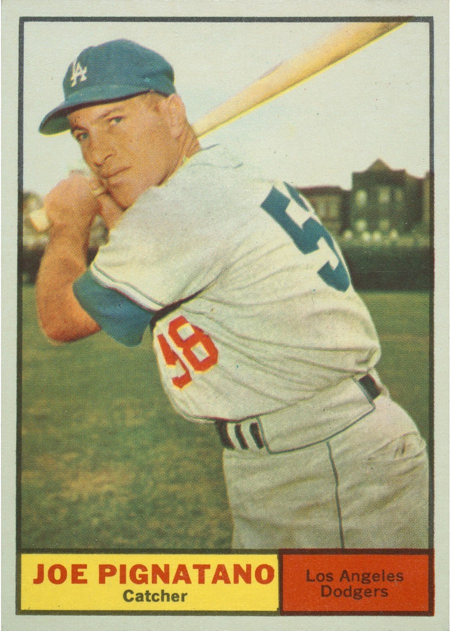 1961 Topps #74 Joe Pignatano, Los Angeles Dodgers