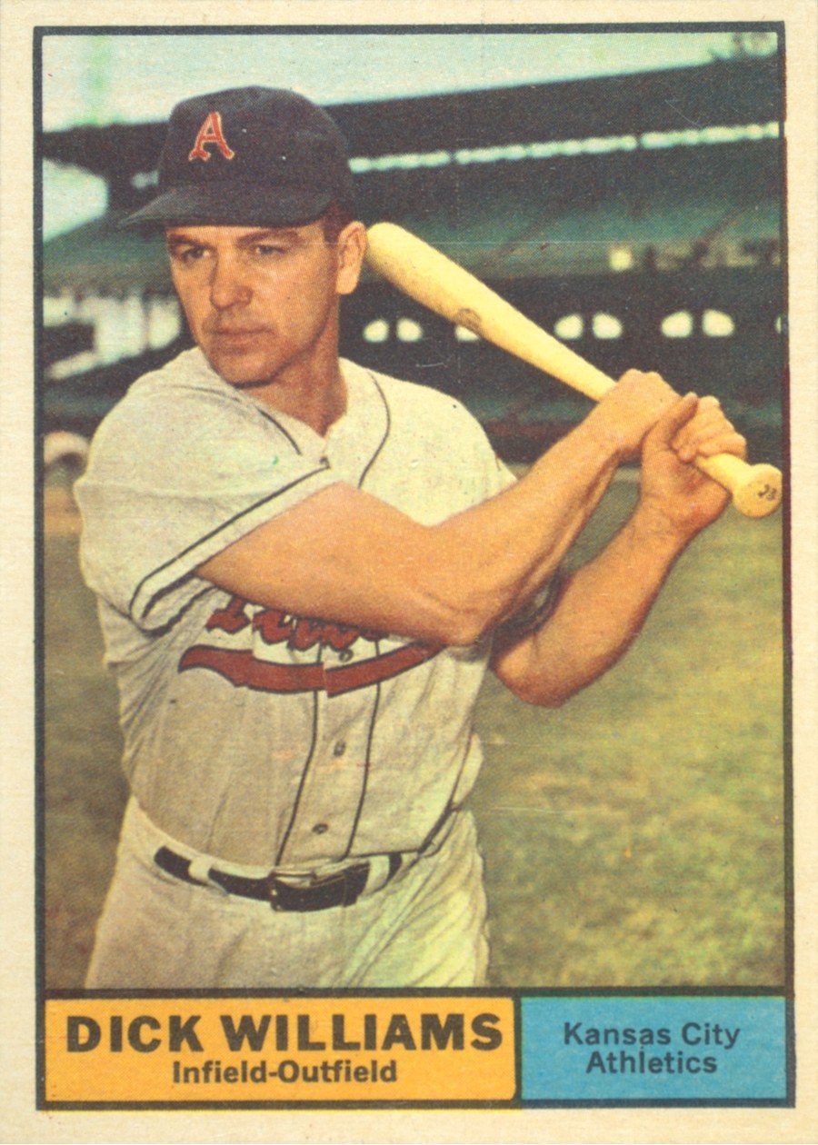 1961 Topps #8 Dick Williams, Kansas City Athletics