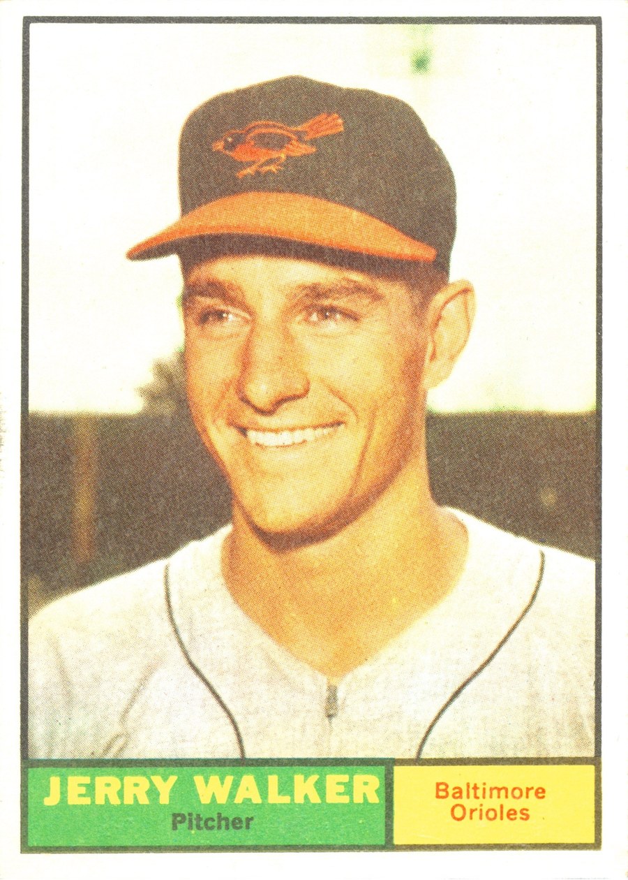 1961 Topps #85 Jerry Walker, Baltimore Orioles