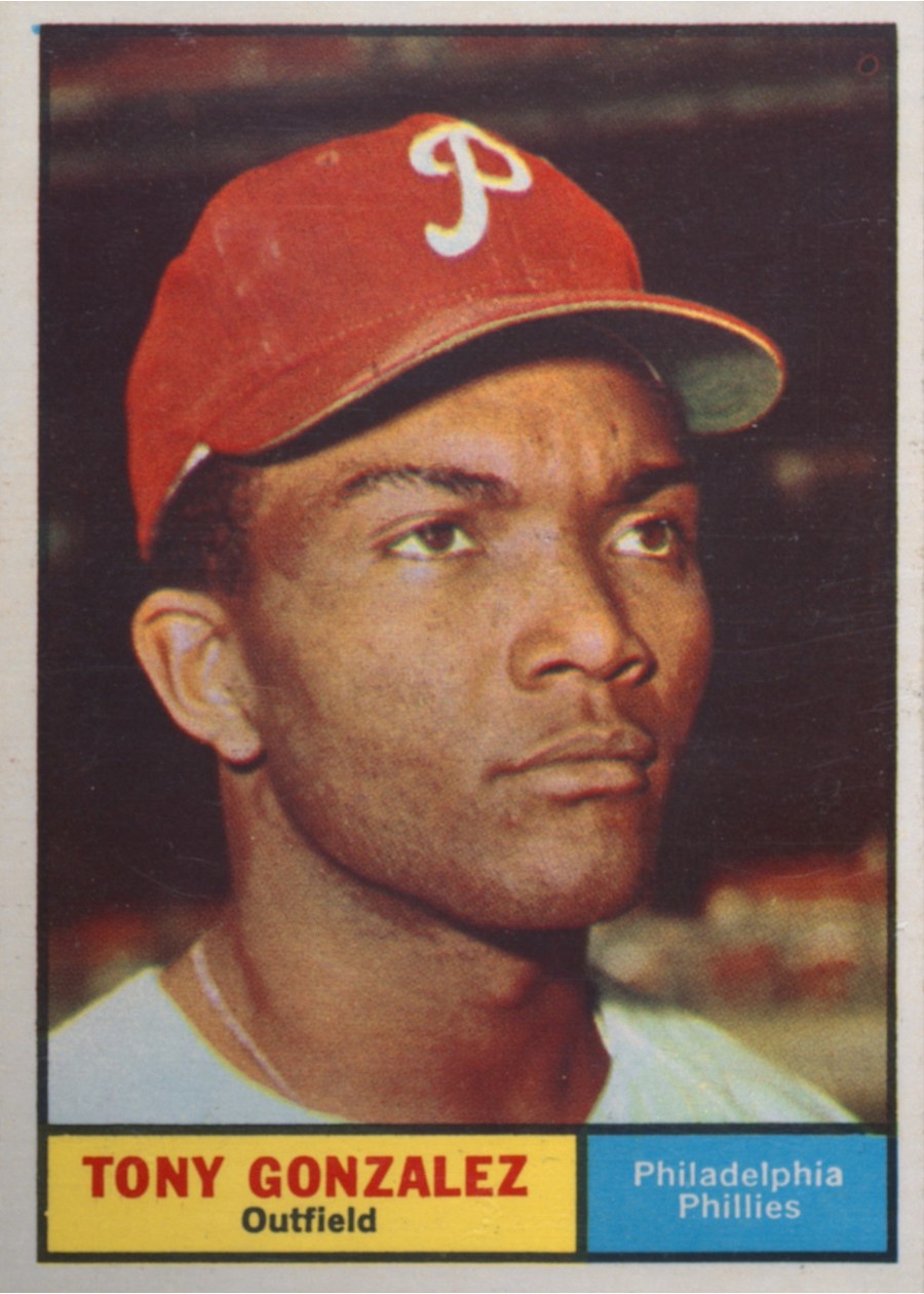 1961 Topps #93 Tony Gonzalez, Philadelphia Phillies