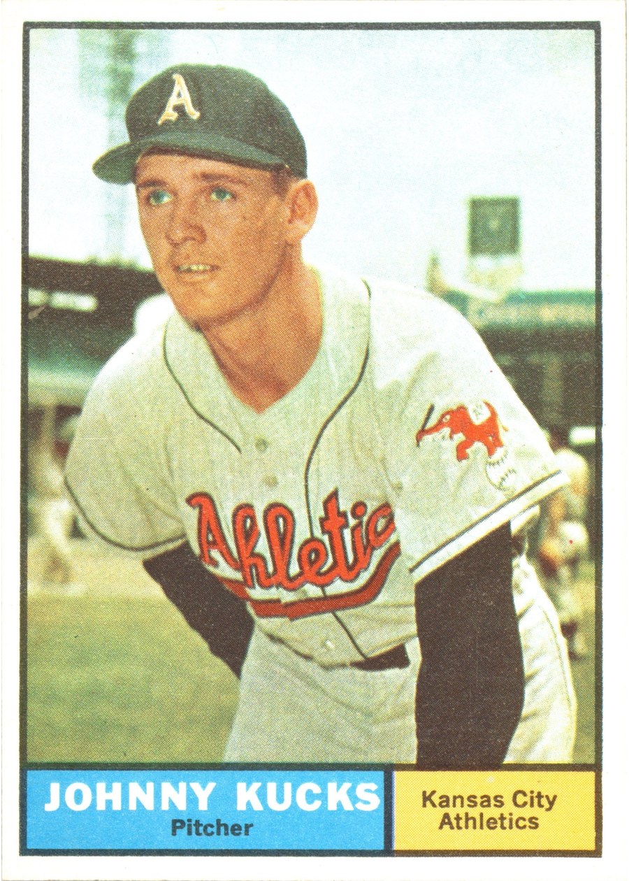 1961 Topps #94 Johnny Kucks, Kansas City Athletics