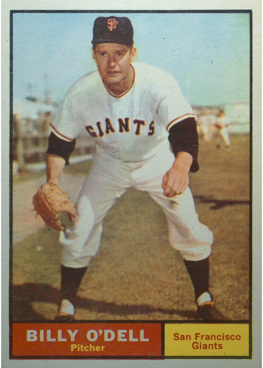 1961 Topps #96 Billy O'Dell, San Francisco Giants