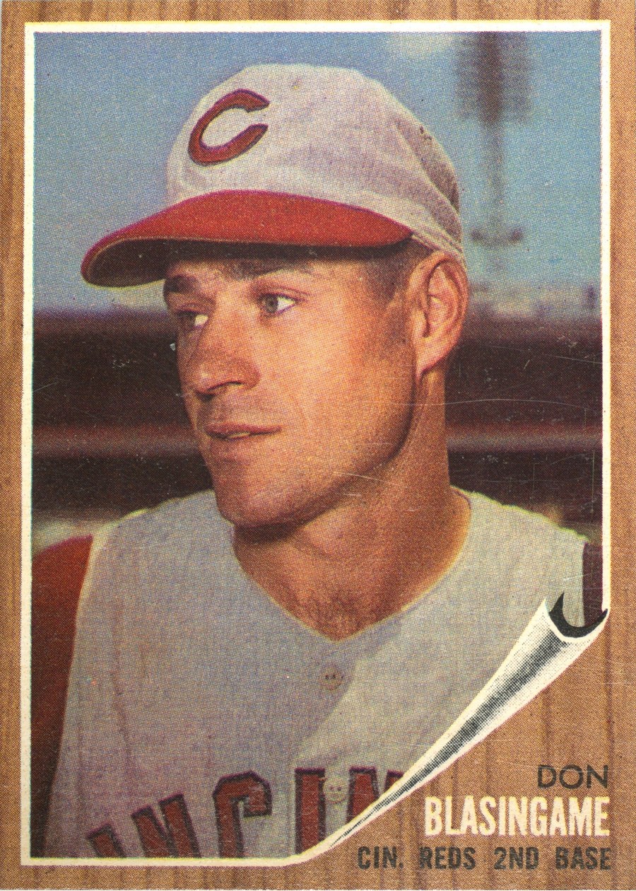 1962 Topps #103 Don Blasingame, Cincinnati Reds