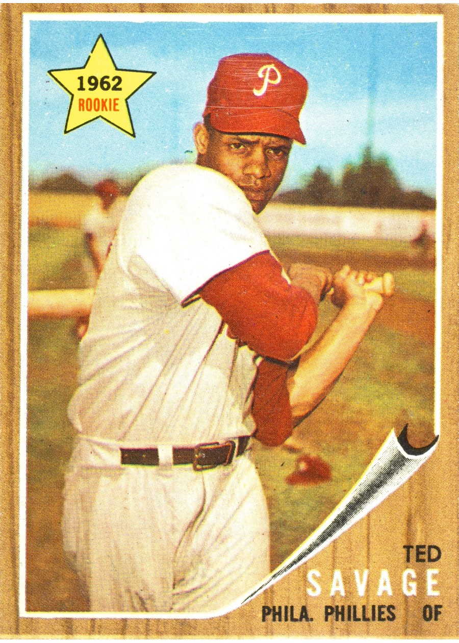 1962 Topps #104 Ted Savage, Philadelphia Phillies