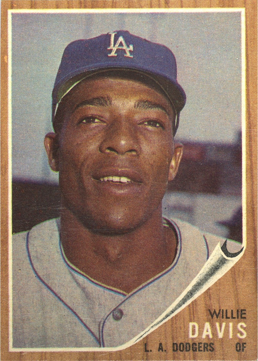1962 Topps #108 Willie Davis, Los Angeles Dodgers