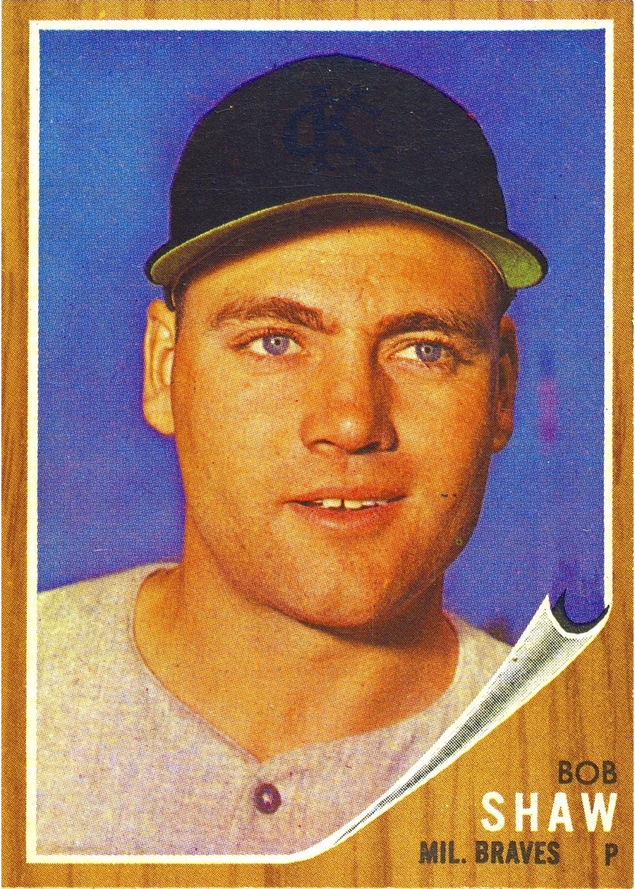 1962 Topps #109 Bob Shaw, Milwaukee Braves