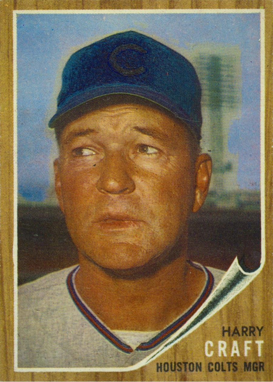 1962 Topps #12 Harry Craft, Houston Colt .45's