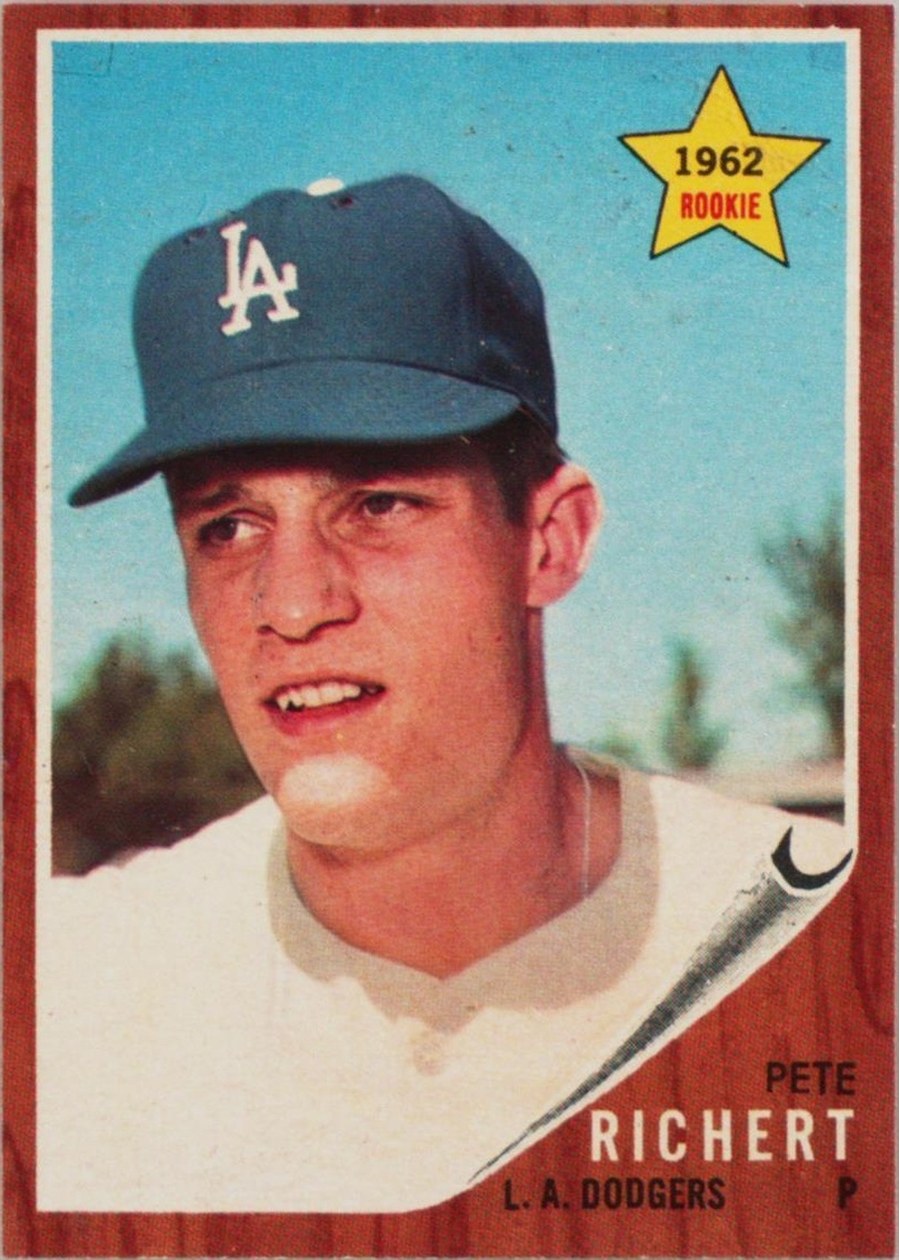 1962 Topps #131 Pete Richert, Los Angeles Dodgers