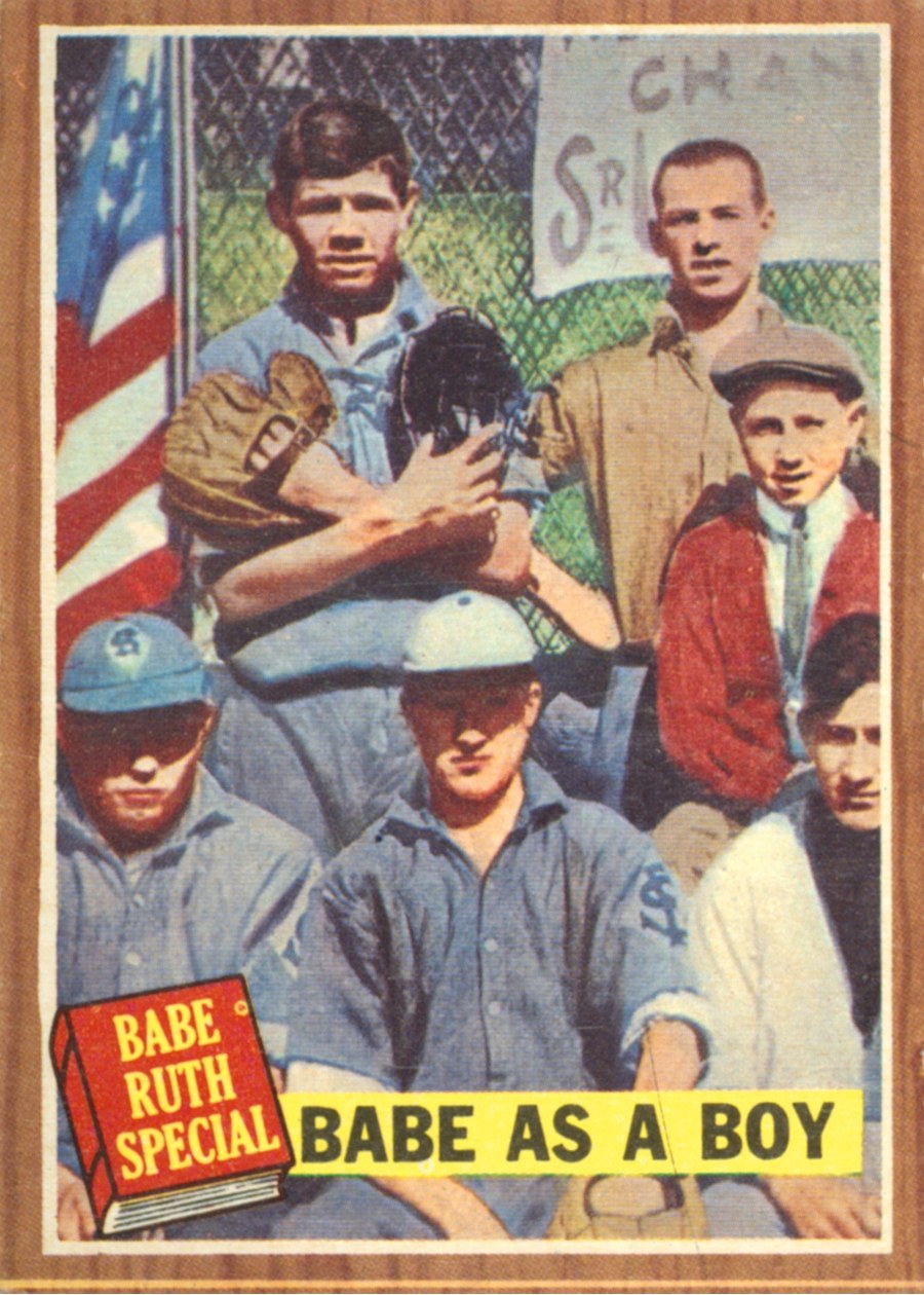 1962 Topps #135 Babe Ruth Special: Babe As A Boy