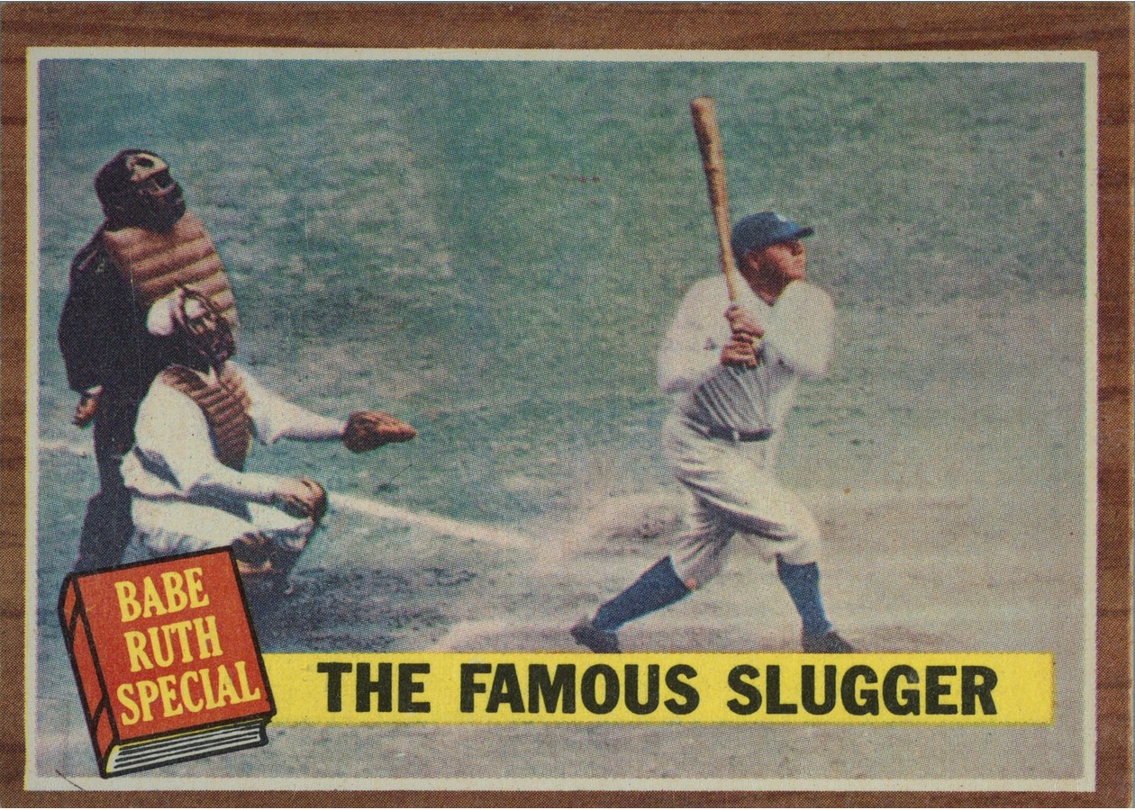1962 Topps #138 Babe Ruth Special: The Famous Slugger, New York Yankees