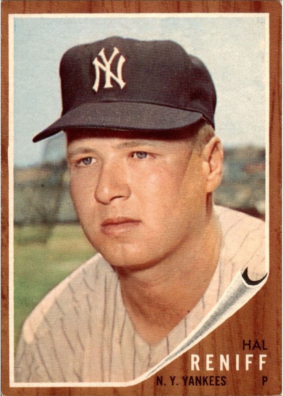 1962 Topps #139a Hal Reniff, New York Yankees