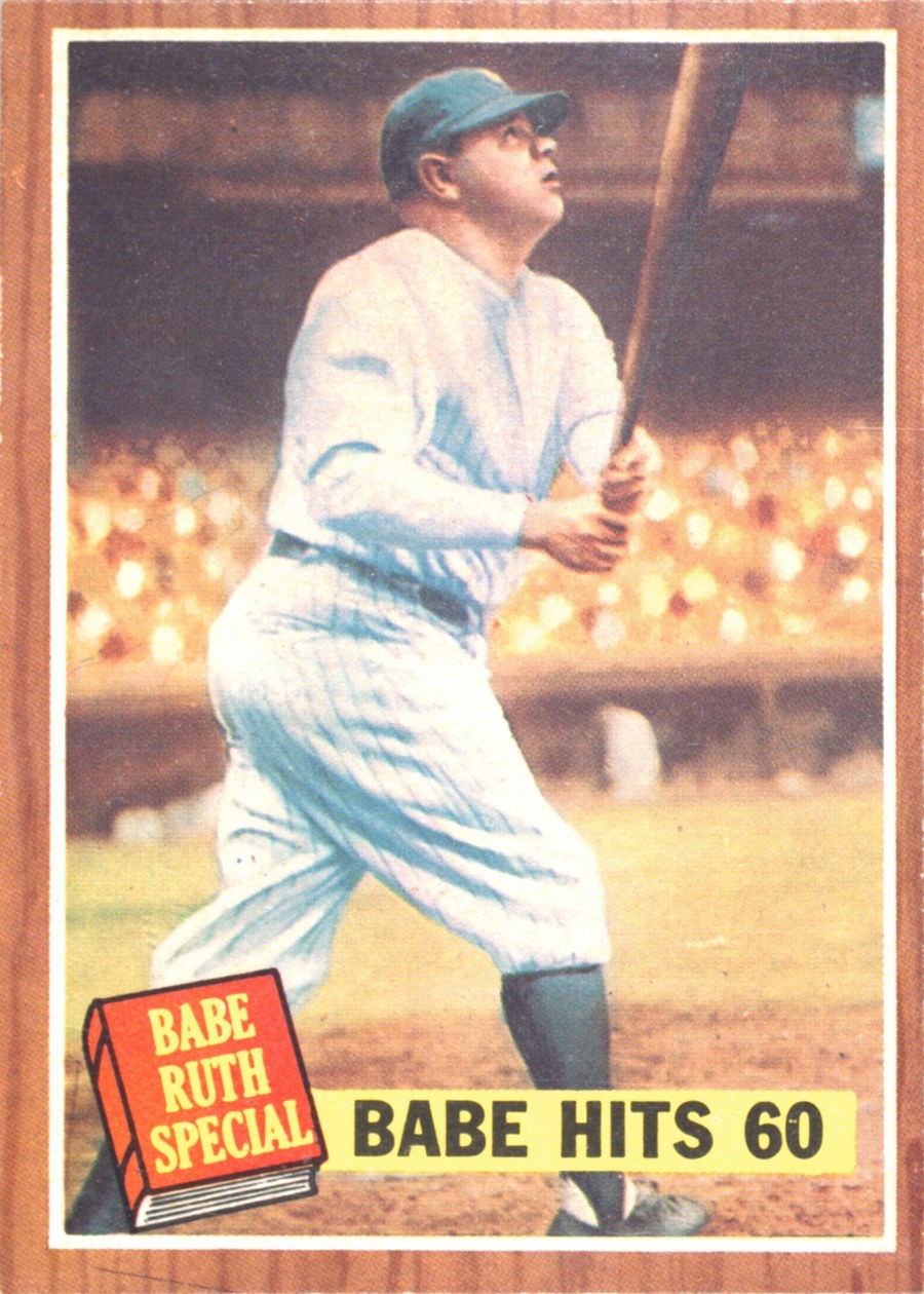 1962 Topps #139c Babe Ruth Special: Babe Hits 60, New York Yankees