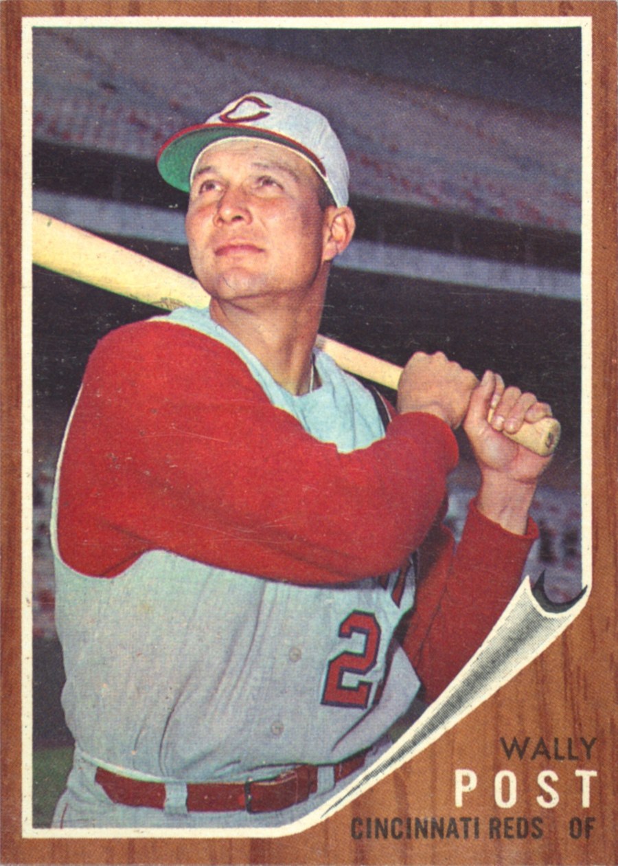 1962 Topps #148 Wally Post, Cincinnati Reds