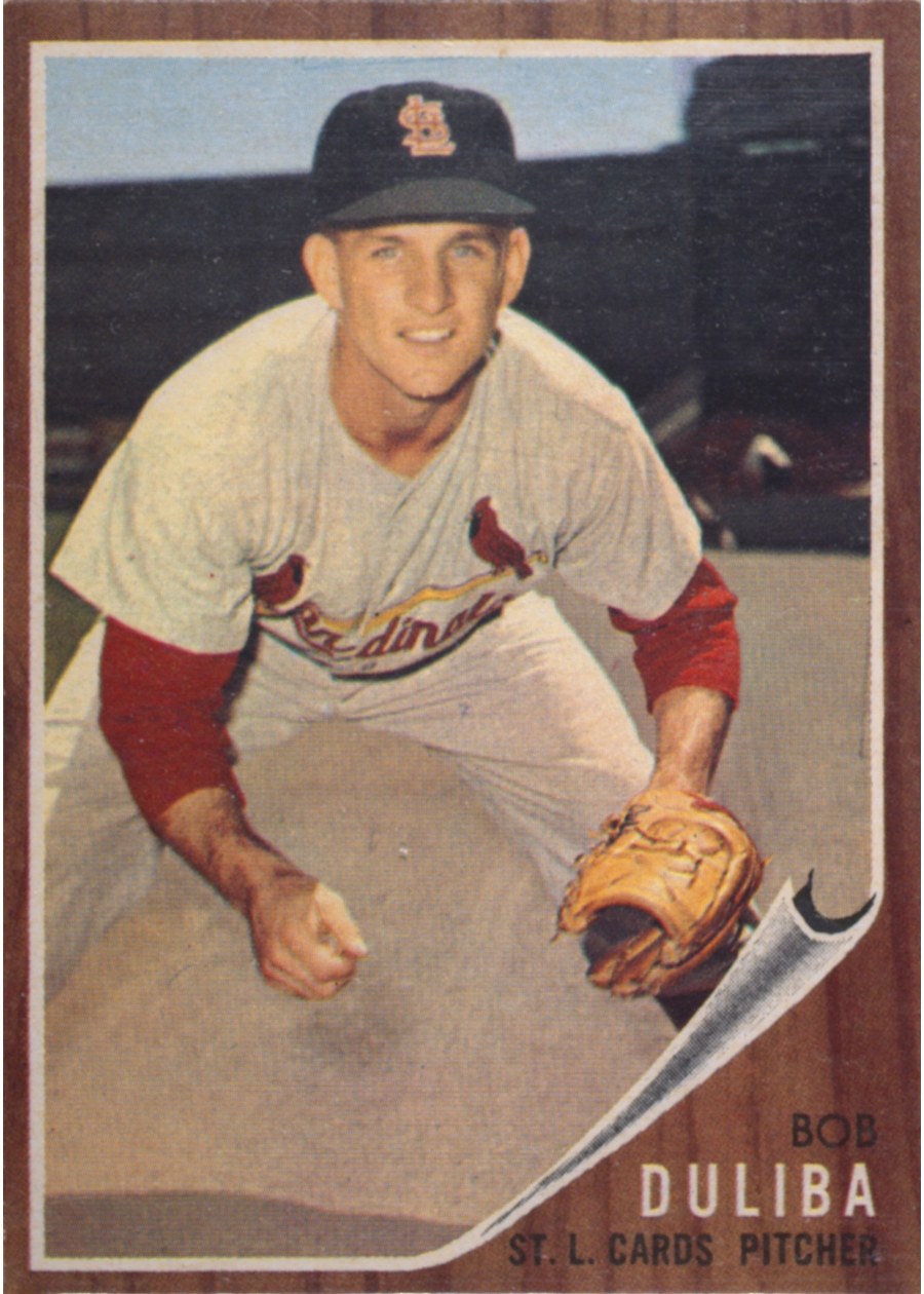 1962 Topps #149 Bob Duliba, St. Louis Cardinals