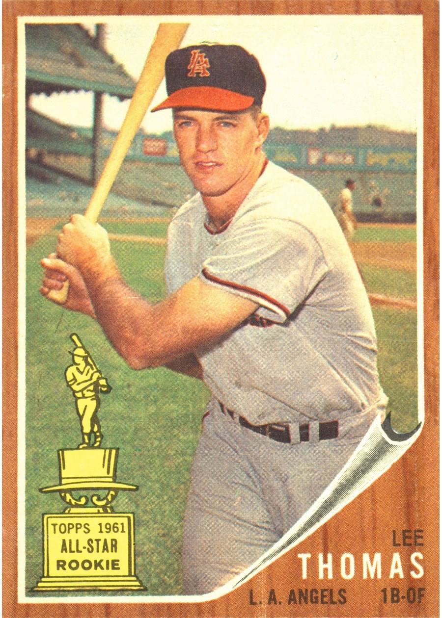1962 Topps #154 Lee Thomas, Los Angeles Angels