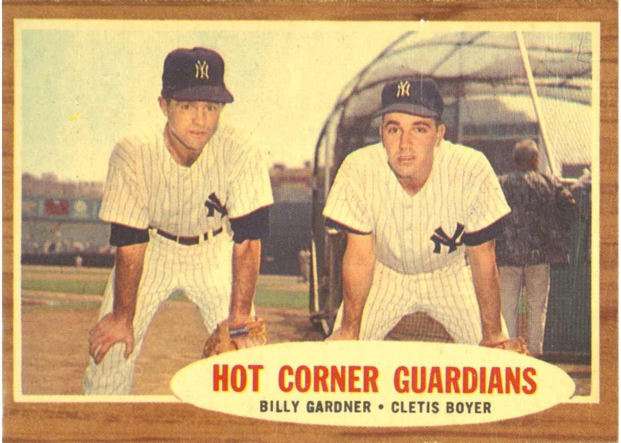 1962 Topps #163 Hot Corner Guardians, New York Yankees