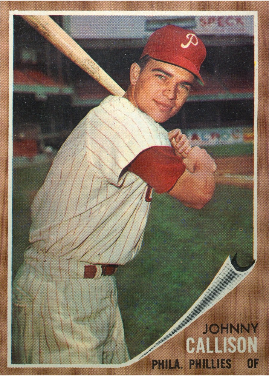 1962 Topps #17 Johnny Callison, Philadelphia Phillies