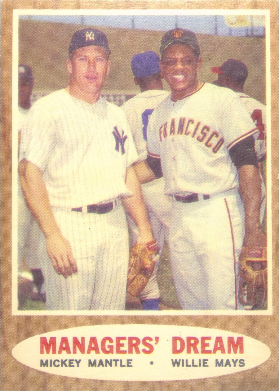 1962 Topps #18 Managers' Dream, New York Yankees / San Francisco Giants