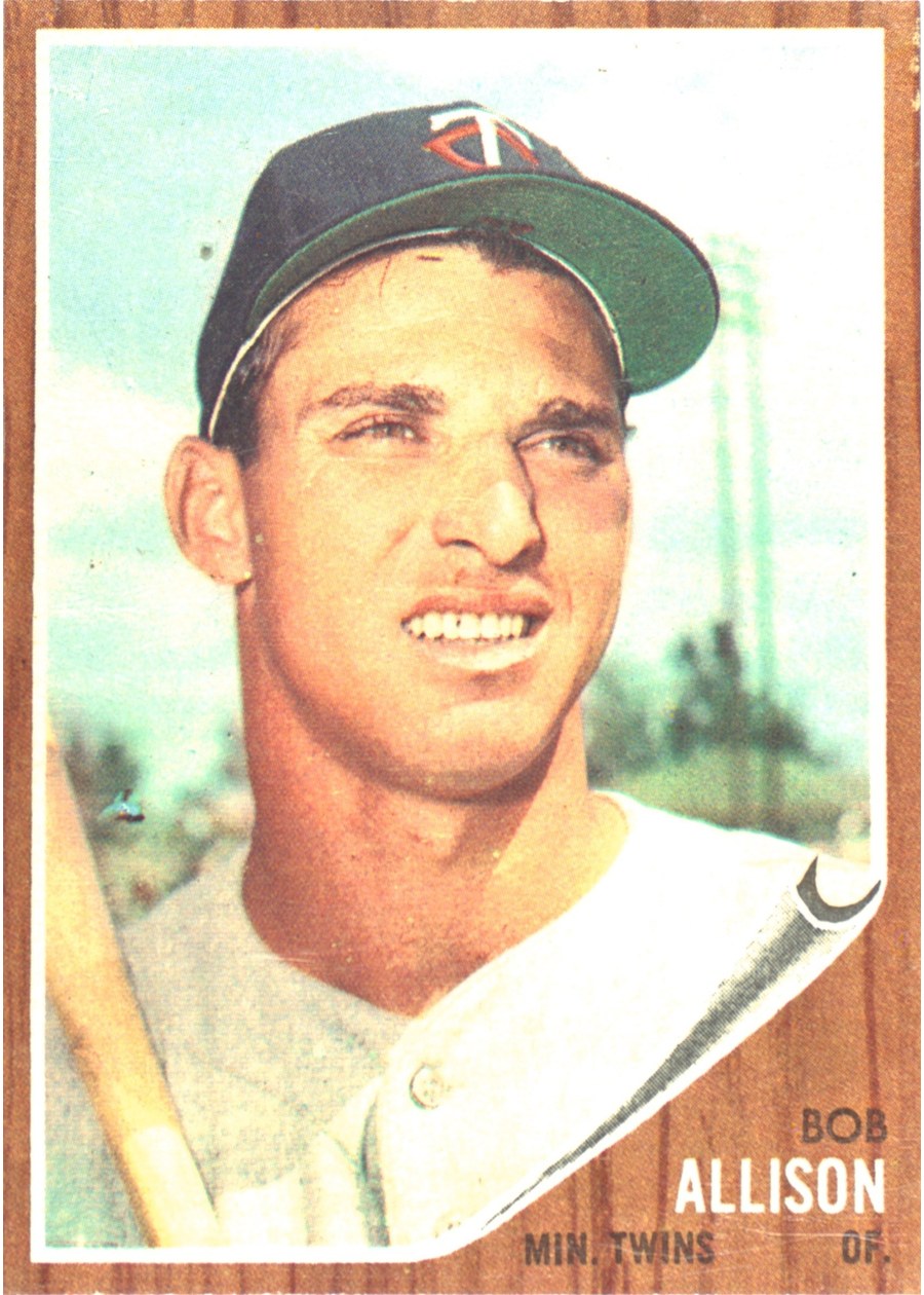 1962 Topps #180 Bob Allison, Minnesota Twins
