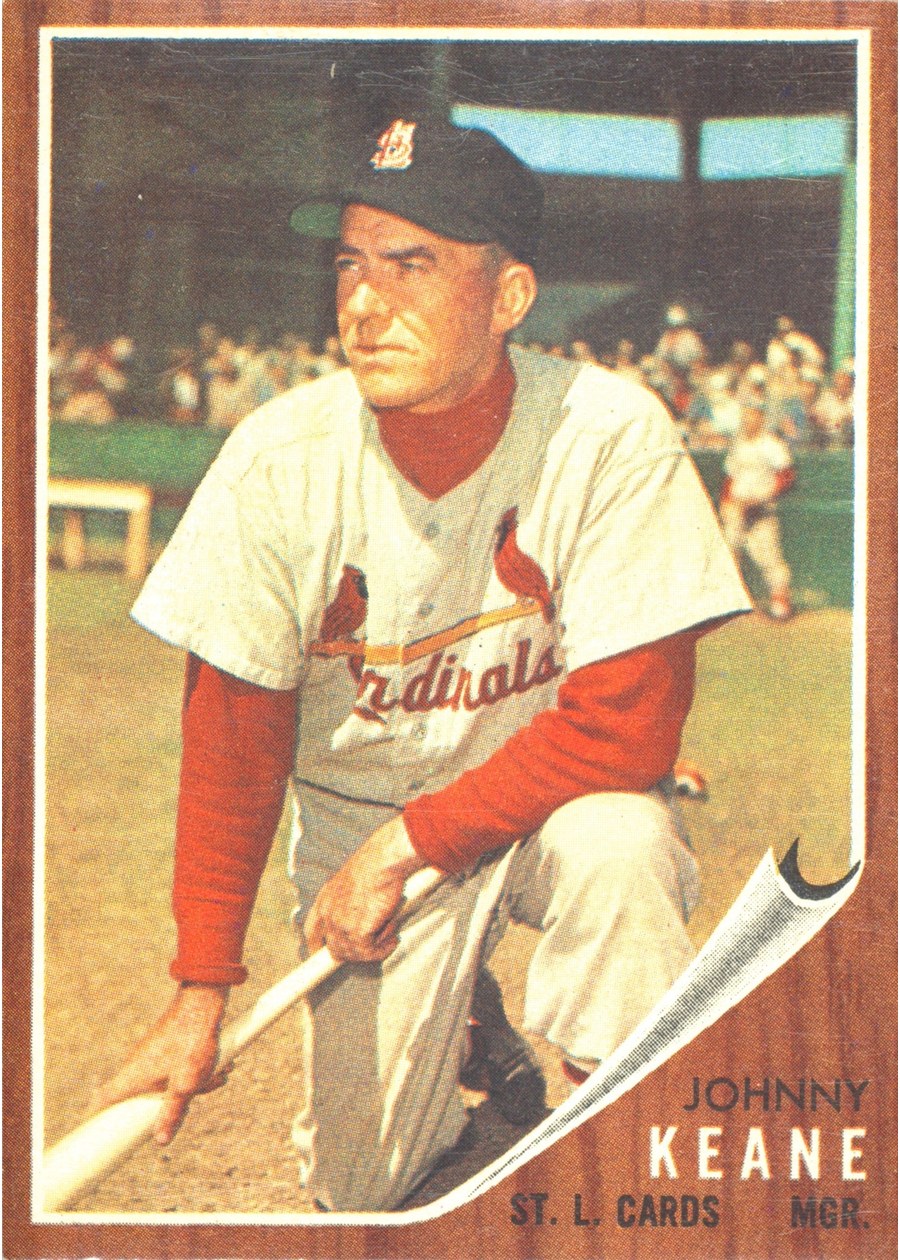 1962 Topps #198 Johnny Keane, St. Louis Cardinals