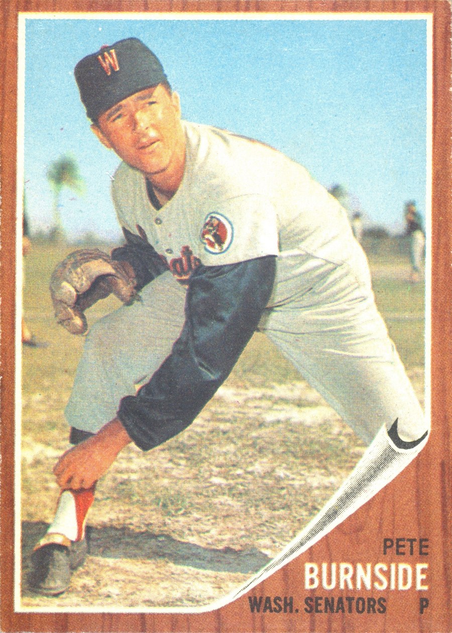 1962 Topps #207 Pete Burnside, Washington Senators