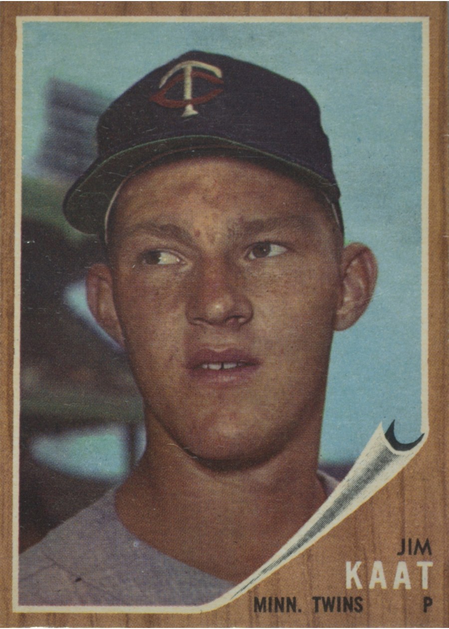 1962 Topps #21 Jim Kaat, Minnesota Twins