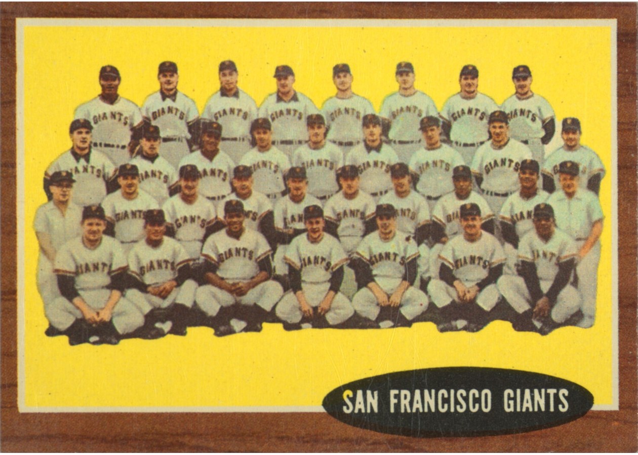 1962 Topps #226 San Francisco Giants Team
