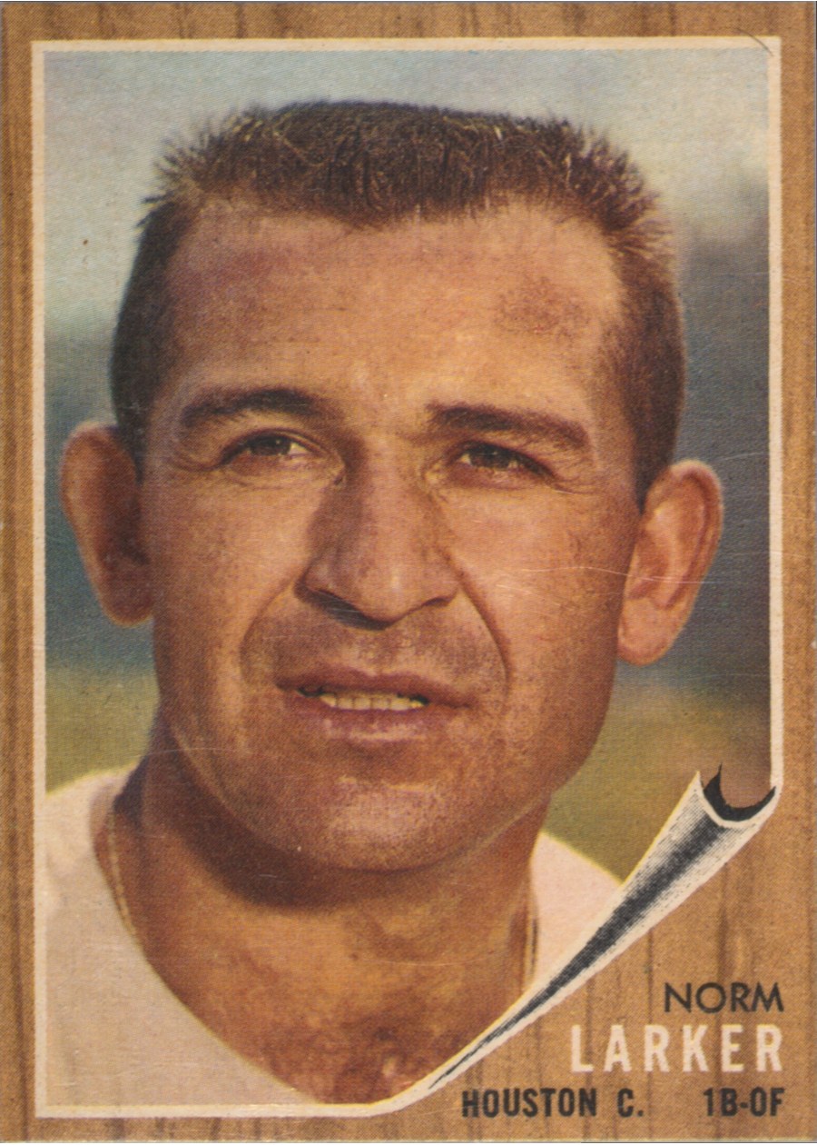 1962 Topps #23 Norm Larker, Houston Colt .45's