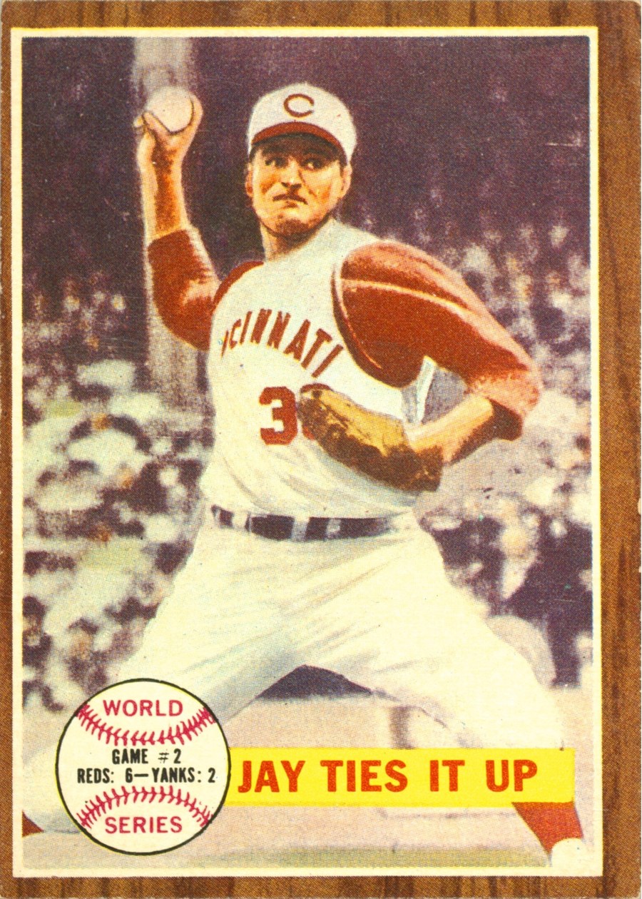 1962 Topps #233 World Series Game #2 - Jay Ties It Up, Cincinnati Reds