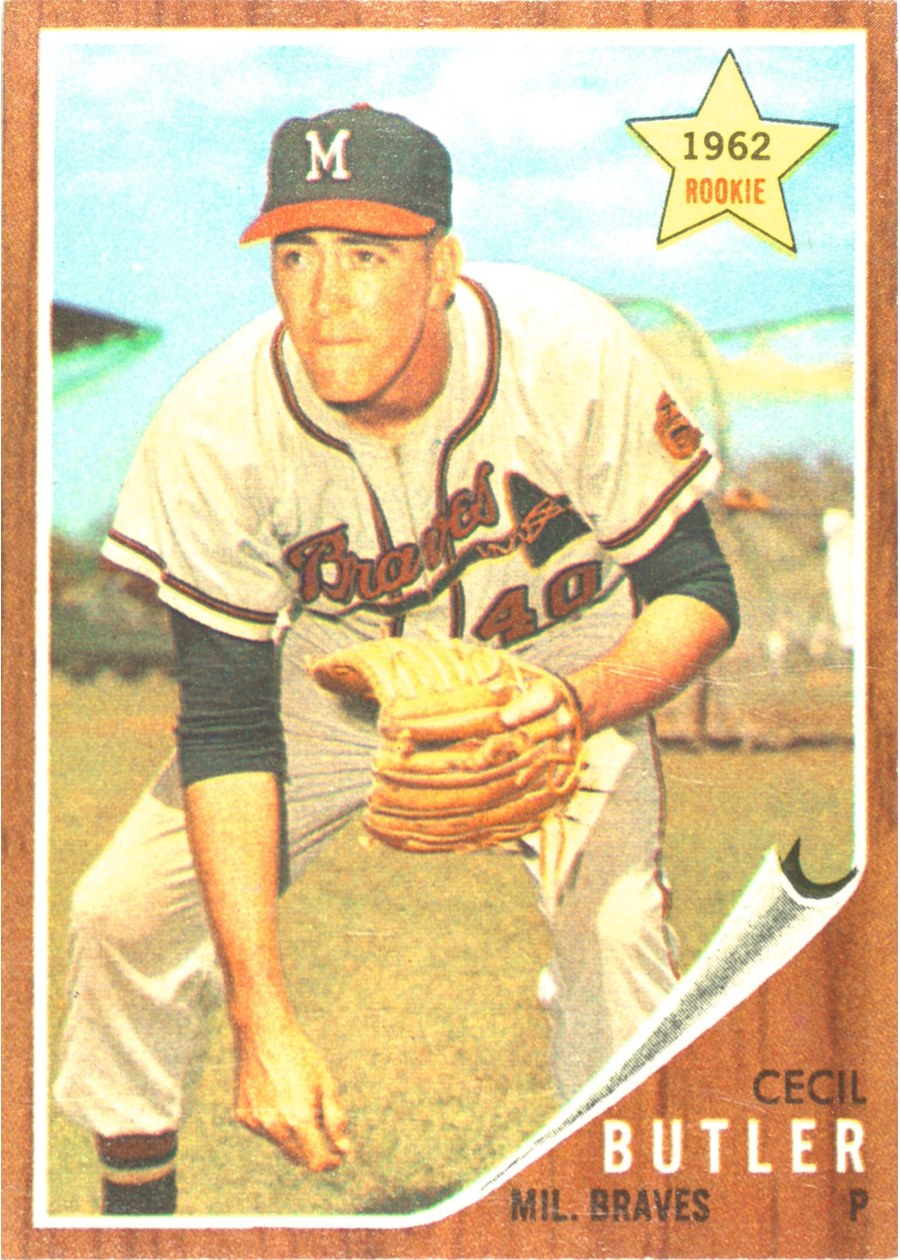 1962 Topps #239 Cecil Butler, Milwaukee Braves