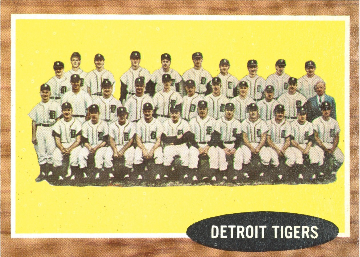 1962 Topps #24 Detroit Tigers Team