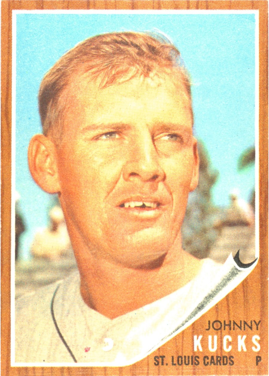 1962 Topps #241 Johnny Kucks, St. Louis Cardinals