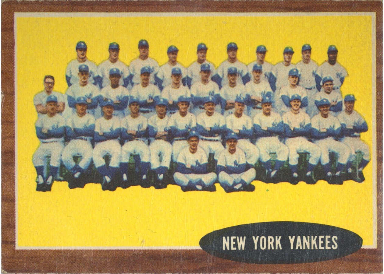 1962 Topps #251 New York Yankees Team