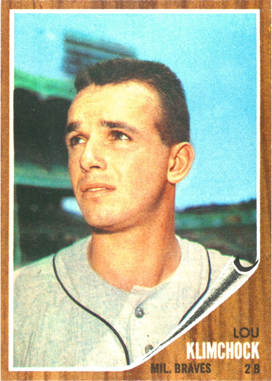 1962 Topps #259 Lou Klimchock, Milwaukee Braves